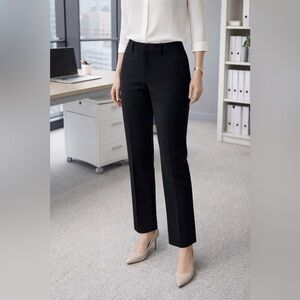 Black quince- Classic Tailored Style pants-Small petite 28” inseam
